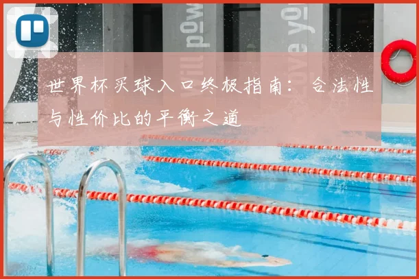 世界杯买球入口终极指南：合法性与性价比的平衡之道